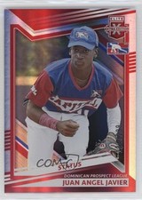 2022 Panini Elite Extra Edition Status Red 124/299 Juan Angel Javier #184 sc8