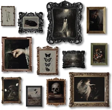 Gothic Home Decor Wall Art  Dark Academia Aesthetic Posters Decoration Set