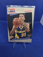 1993 Upper Deck #195 Miller Ties NBA Playoffs Free-Throw Mark 