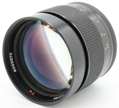 コンタックス Carl Zeiss 85mm F1.4 Planar AEG N-MINT] Contax Carl Zeiss Planar T* 85mm F/1.4 AEG C/Y Mount MF
