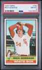 1976 TOPPS #180 RICH "GOOSE" GOSSAGE NM-MINT PSA 8 (NEARLY PERFECT CENTERING!)