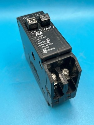 T&B TBBD1515 Circuit Breaker Single Pole Tandem Twin 15 Amp Breaker