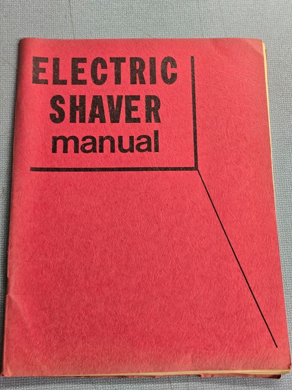 Vintage Flex-O-Matic Electric Shaver Manual Book