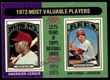 1975 Topps Most Valuable Players Dick Allen Johnny Bench #210 HOF 0b3