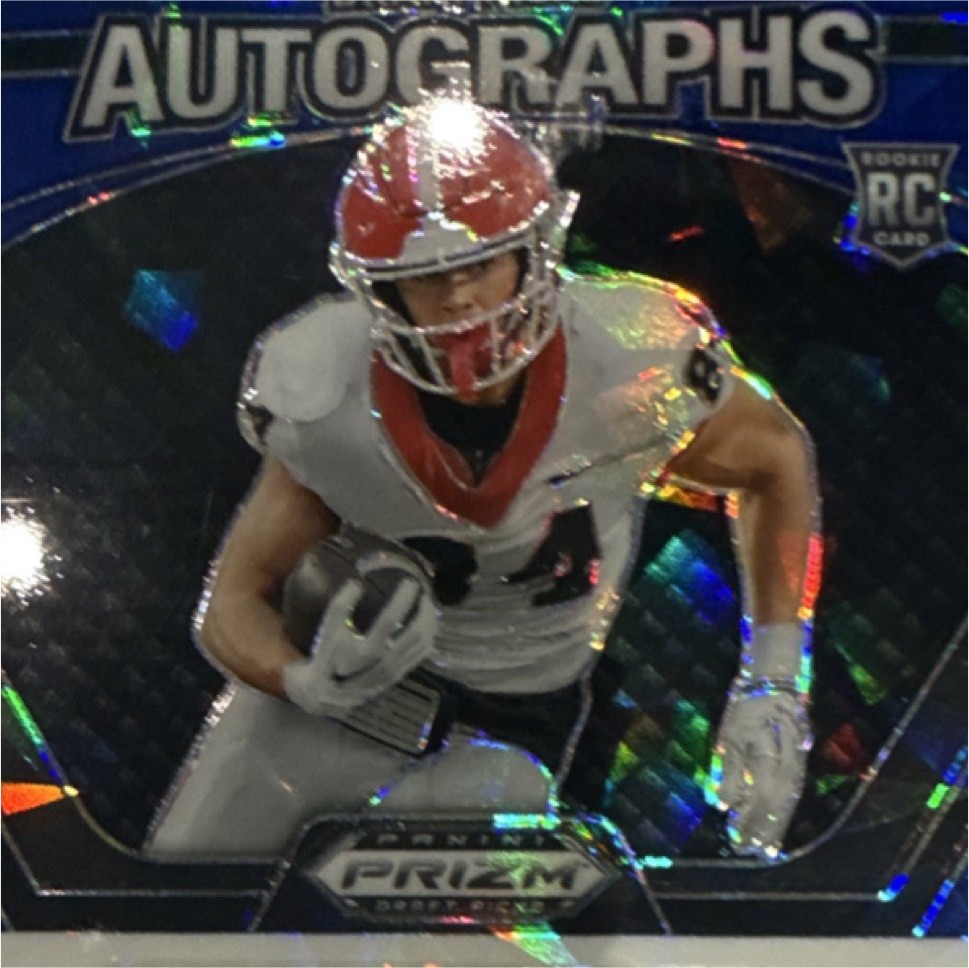 2024 Panini Prizm Draft Picks Autograph Rookie Ladd McConkey #DPA-LMY Bulldogs