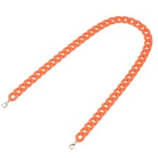 Acrylic Purse Strap,35.4" Matte Bag Chain Replacement Fluorescent Orange