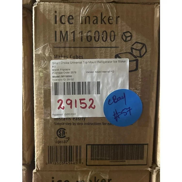 Frigidaire Smart Choice Universal Top Mount Refrigerator Ice Maker Kit New | E57
Opens in a new wind