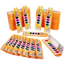 Creative Kids Bulk Washable Watercolor Paint Set - 40 Pack w/ 8 Assorted Wate...
