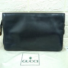GUCCI Vecchia pochette Gucci in pelle blu scuro Made in Italy vintage