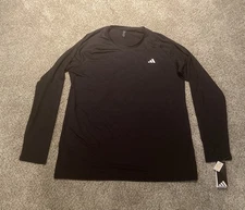 Adidas Golf UPF Long Sleeve Black Base Layer Shirt ADVR0800 Men’s Size XL NWT