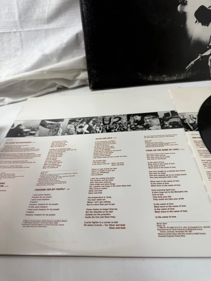 VINYL LP by U2 "RATTLE AND HUM" (1988) ROCK, BLUES / ISLAND RECORDS 7 91003-1 Foto 4 de 4