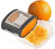 Pocket Citrus Zester – Compact, Stainless Steel Zester for Grating Citrus, Easy 
