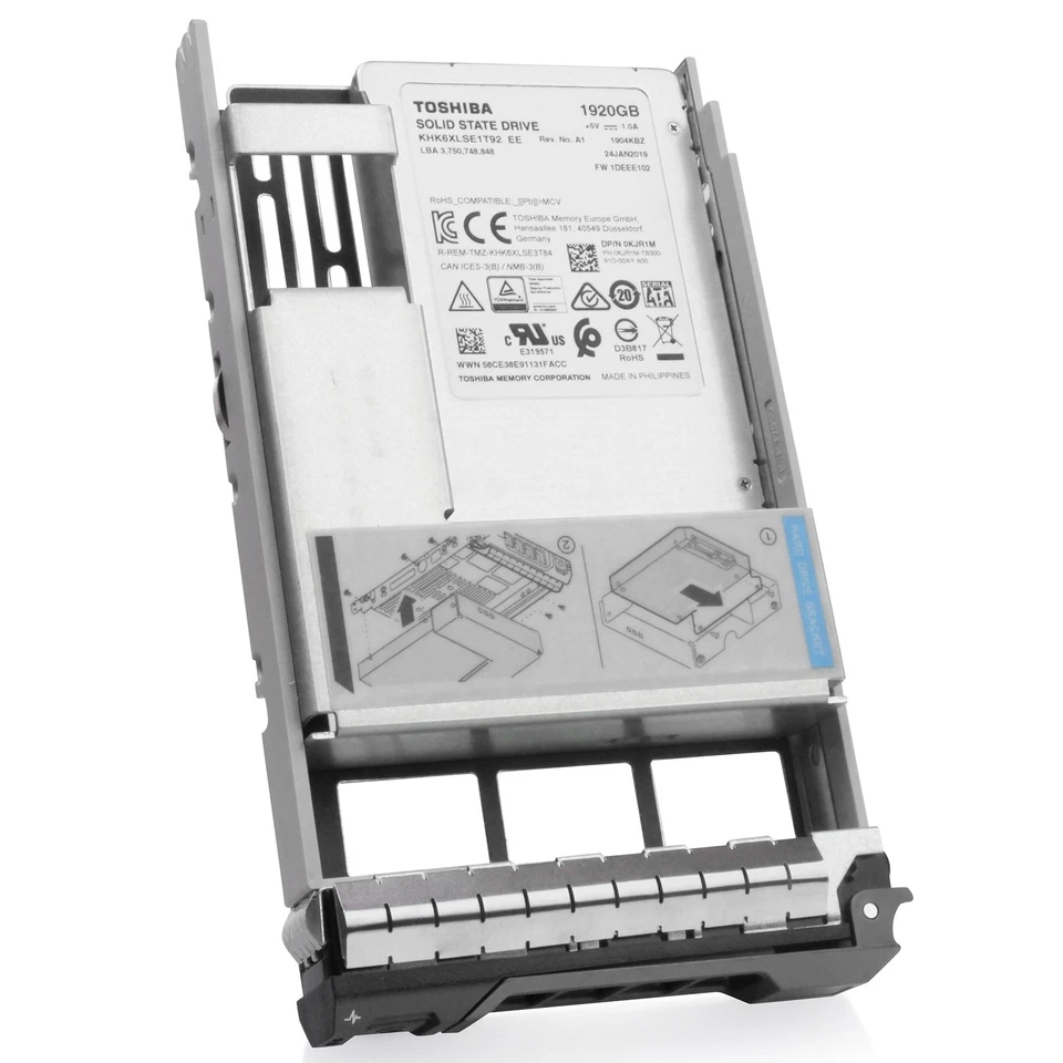 Dell 0KJR1M 1.92TB ~2TB SATA 6Gb/s TLC 3.5" Data Center SSD - G13 Hybrid - Image 2 of 4