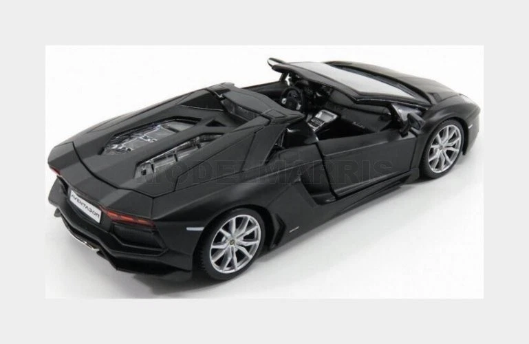 MAISTO 31504MBK LAMBORGHINI - AVENTADOR LP700-4 ROADSTER 2013 - BLACK MATT - 1/2 - Immagine 2 di 2