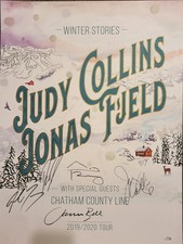 Judy Collins Jonas Fjeld Autographed Winter Stories Tour 2019-2020 Concert Poste