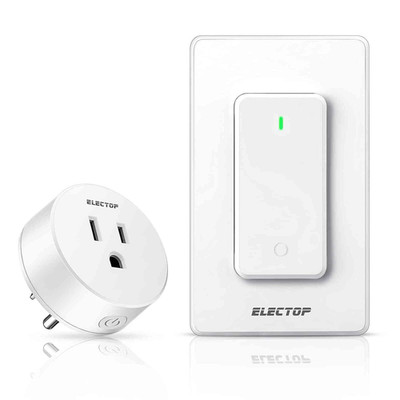 Remote Control Outlet,  15A/1500W Wireless Wall Mounted Power Switch, Long Range