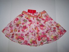 NWT Oilily Girls Skirt Size 104 Saskia Multicolor Floral w/Belt and Pockets