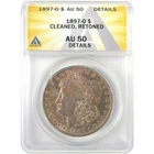 1897 O Morgan Dollar AU 50 Details ANACS Silver $1 Coin SKU:I19203