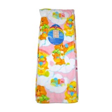 Care Bears Soft Plush Throw Blanket 50" X 70" Rainbow  Cloud Design Pink/Multi