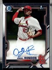 2021 BOWMAN CHROME 1ST PROSPECT AUTO ANGEL RONDON CARDINALS