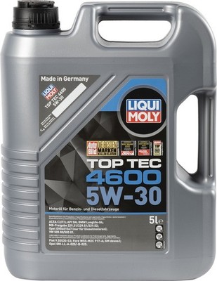 LIQUI MOLY Smooth Running Engine Oil Top Tec 4600 5W-30 5L OEM