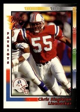 Chris Singleton 1992 Wild Card #122 New England Patriots FOOTBALL *079