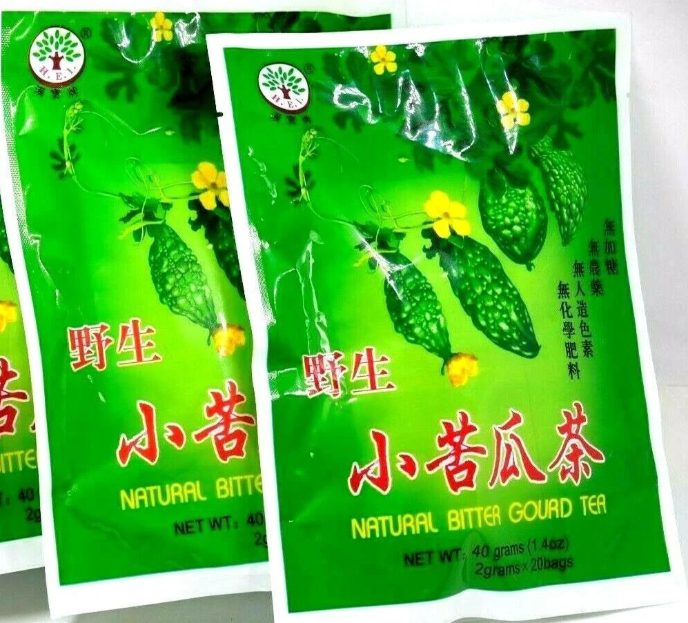 2 Pack - Bitter Melon Tea - 苦瓜茶 - All Natural ( 2x 20 Tea Bags
