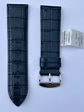 ROCHET ZRC Long Alligator Grain Fine Leather Straps 24mm Nevy Blue Color