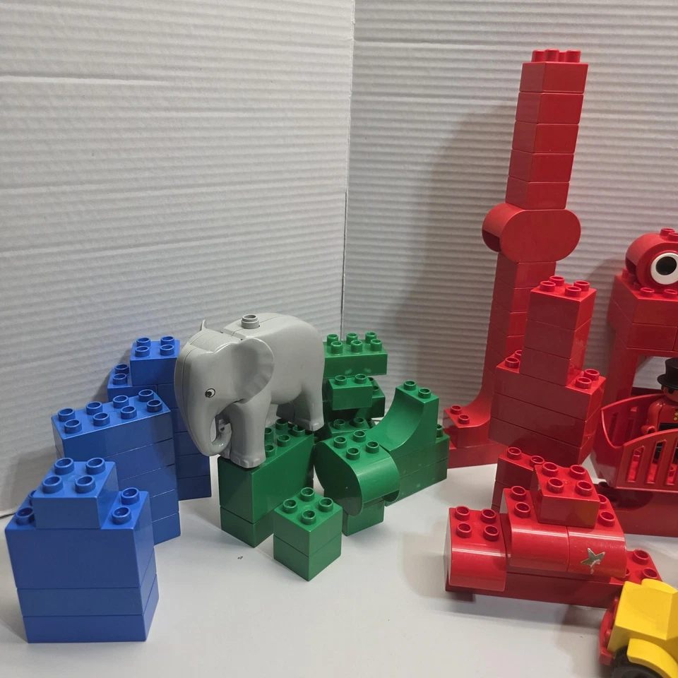 Lote De Colección LEGO Duplo Circo Tren Elefante Payaso Figuras Bloques Paquete Coches Foto 2 de 4