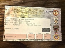 David Beckham 1st Pro Goal Manchester United Galatasaray Champions League Ticket