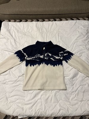 Cat And Jack Mountain Scape Boys 1/4 Zip Fleece 5T