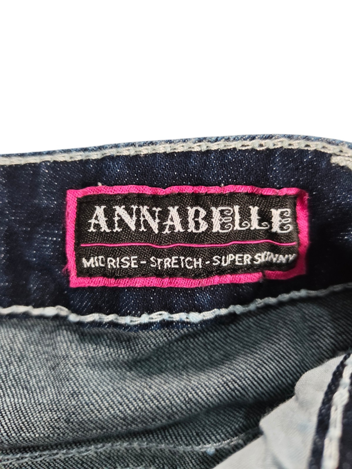 Bullzye Annabelle Jeans Women's Size 26W 29L Midrise Stretch Skinny image 9