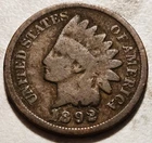 1892 Indian Head Penny BIN682