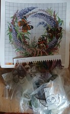 Elizabeth Bradley 16 x 16 inch tapestry chart plus remaining wool