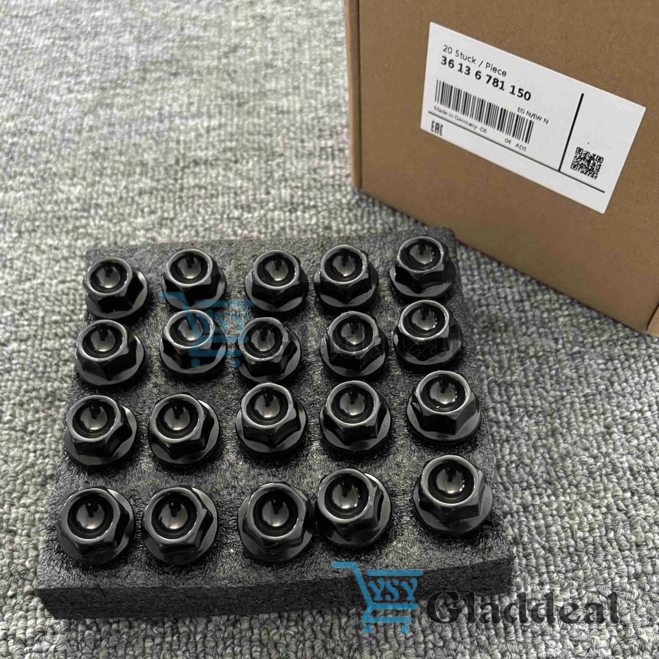 20Pcs New Wheel Lug Bolts Nuts Kit 12 X1.5mm For 36131095390 BMW E46 90 39 60 53 - Image 4 of 4
