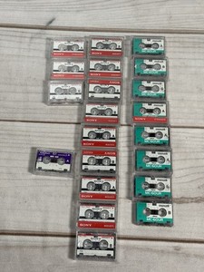 Lot of 21 Used, Sony MC-60/MC-90 & Maxell MC-60UR Microcassettes Tapes
