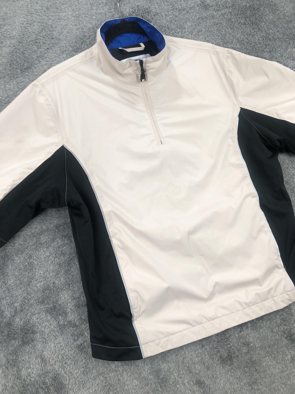 FootJoy DryJoys Jacket Womens Medium Waterproof Windshirt Golf Black White M