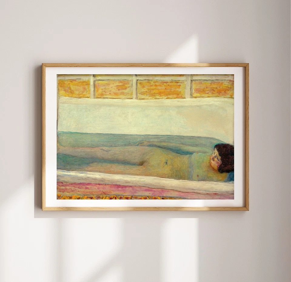 Impresión artística Bonnard The Bath baño impresión póster arte de pared pintura vintage Foto 3 de 4