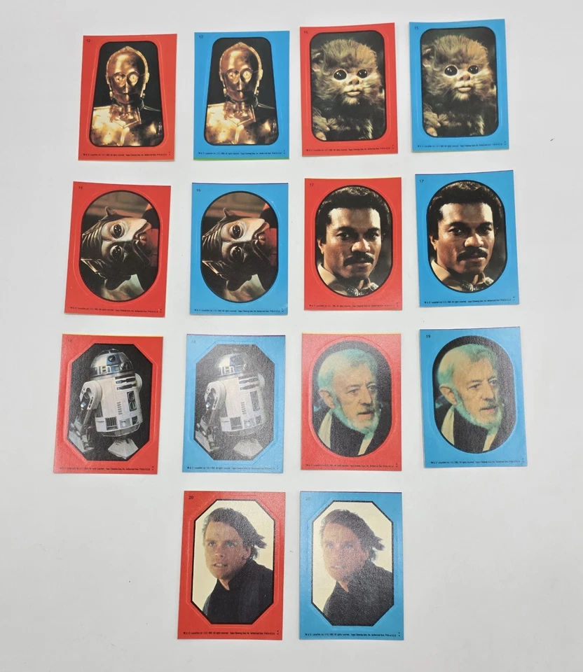 Star Wars Return of the Jedi-Lot of 38 Stickers-1983 Topps Lucasfilm VG+ - Image 4 of 4