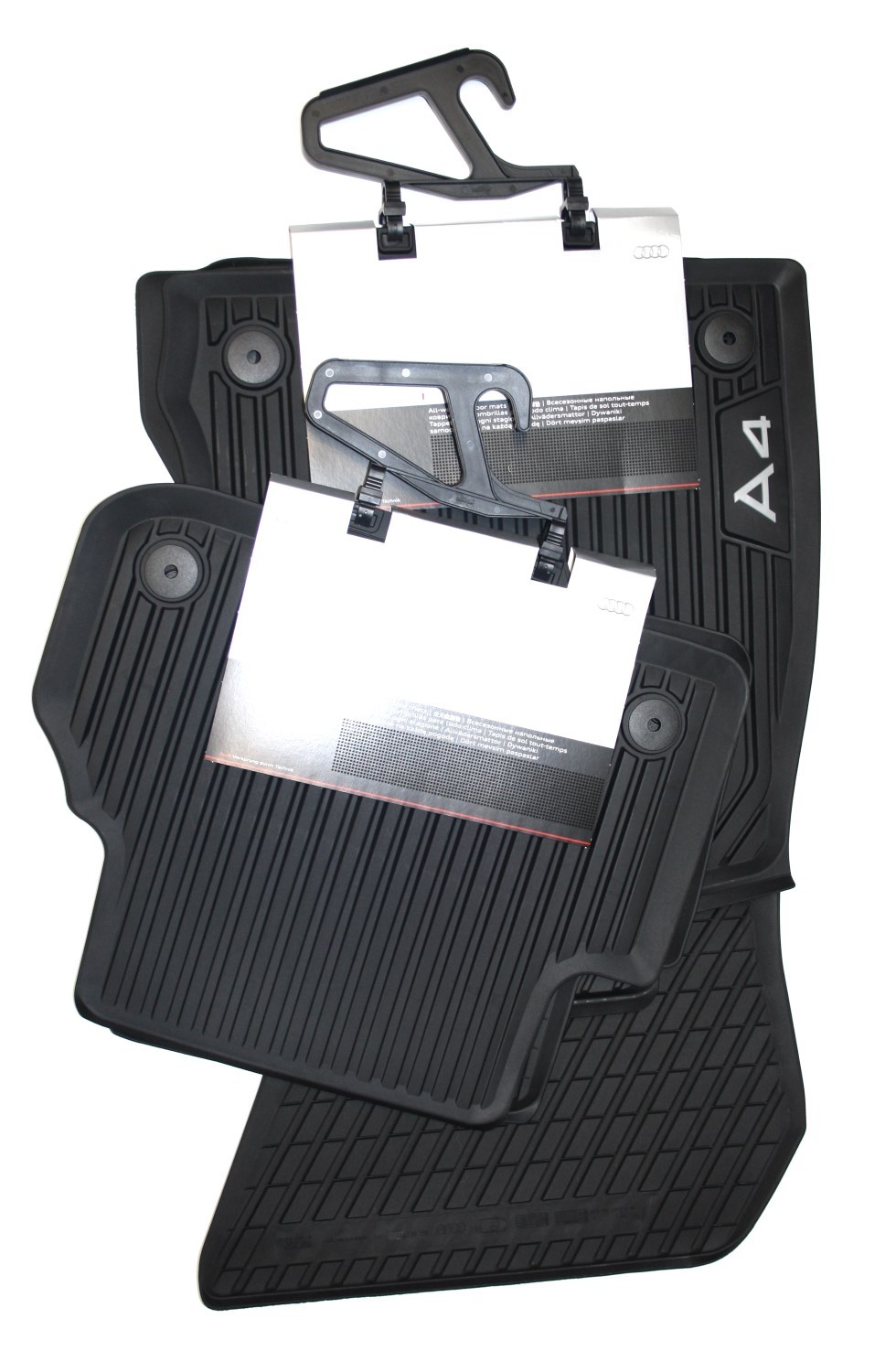 Original Audi A4 B9 8W Fußmatten Gummi Premium Gummimatten Allwetter