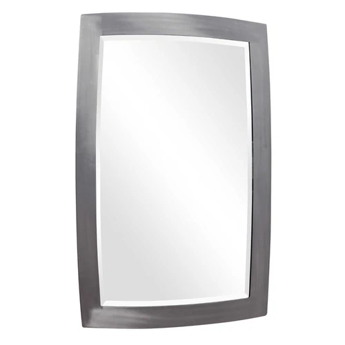 UTTERMOST 9618 HASKILL BRUSHED NICKEL IRON FRAME TRANSITIONAL 1 " BEVEL MIRROR - Picture 6 of 6