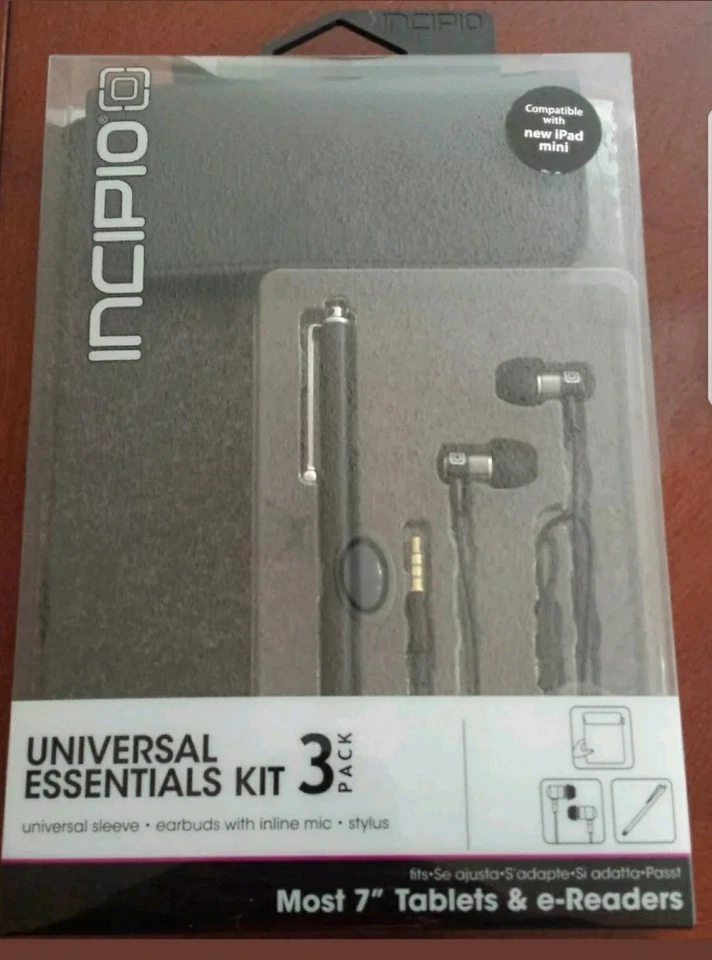 Incipio Universal Essentials Kit 3 Pack For 7" Tablets For iPad Mini New - Image 2 of 4