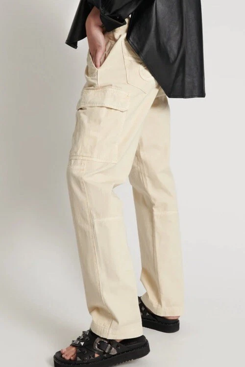 NWT ONE TEASPOON SAND CARGO MOTION PANTS WITH POCKETS MID-WAIST FIT SIZE 28 - Image 3 of 4