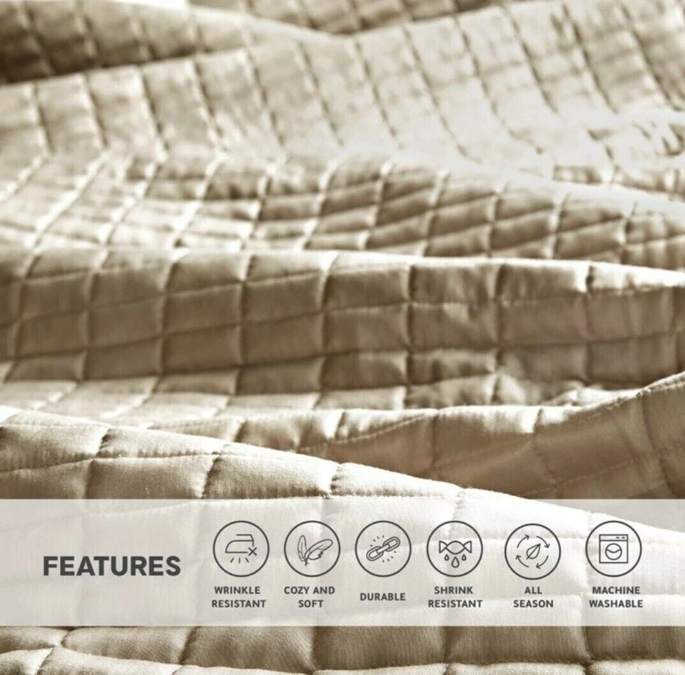 Juego de edredón - Costuras de lujo a doble cara... Queen Foto 3 de 3