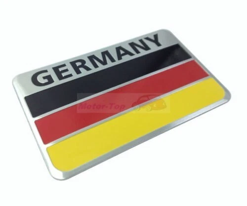 Rear Emblems Badge Sticker Decal Germany Land Flag Powered By Germany - Image 2 of 4