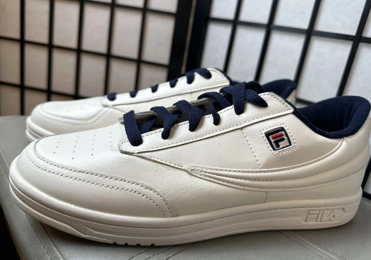 Fila Mens Tennis White Red Retro Casual Sneakers 1TM00592077 | eBay