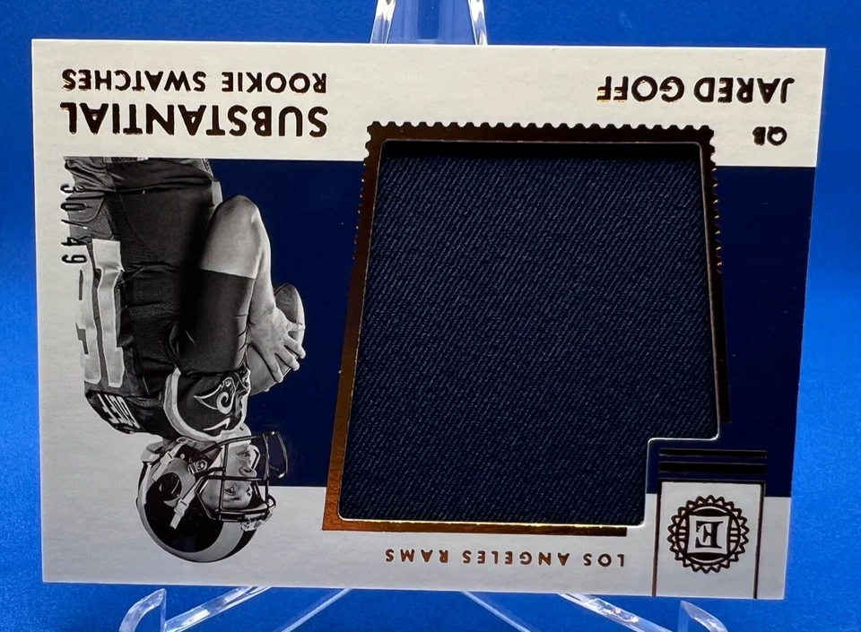 2016 panini encased Jared Goff RC Player Worn patch Super Rare only 30/49 beauty - Image 2 of 4