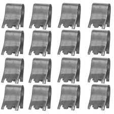 Pack of 16 Replacement Pilaster Shelf Clips - Zinc Plated Steel Shelf Clips