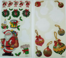 2 - Gebrauchte  Stickerbogen mit   selbstklebenden  Motiven  +++  WEIHNACHTEN 5