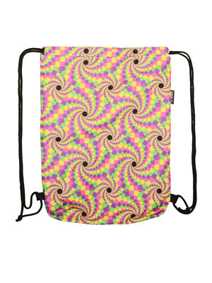 PSYWORK Schwarzlicht Turnbeutel Rucksack Neon Motivwahl UV-aktiv Stoffbeutel